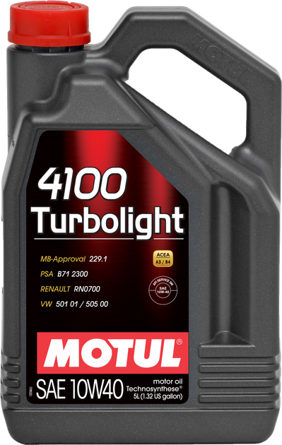 Моторное масло Motul 4100 Turbolight 10W-40 4 л (109462) (100355) - изображение 2
