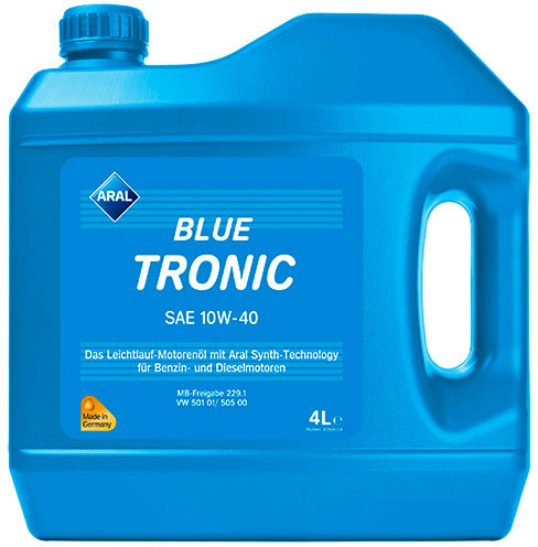 Моторное масло Aral BlueTronic SAE 10W-40 4 л (AR-20484) - Фото 1 Моторное масло Aral BlueTronic SAE 10W-40 4 л (AR-20484) - изображение 1