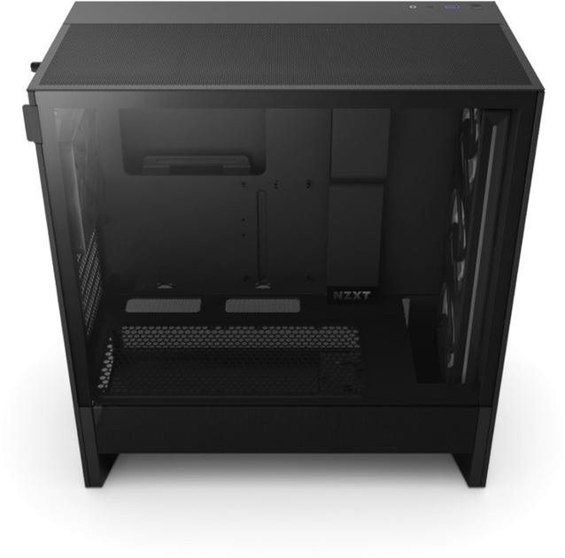 Корпус NZXT H5 Flow RGB Compact Mid-Tower ATX Case with RGB Fans- All Black (CC-H52FB-R1) - изображение 4