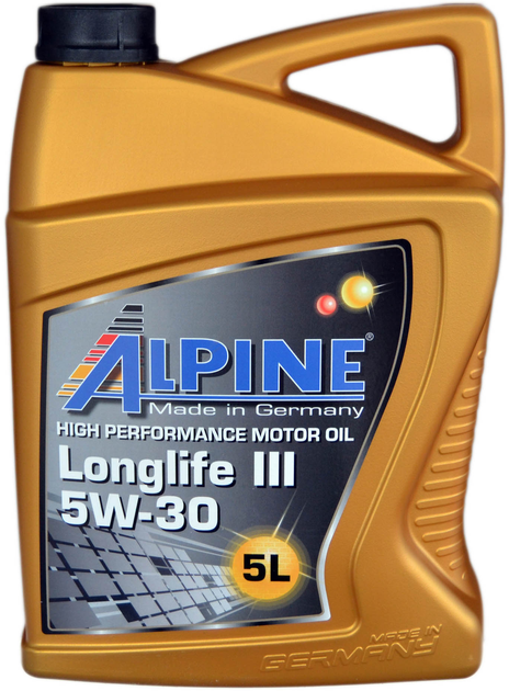Моторна олива Alpine Longlife III C3 5W-30 5 л (4003774026395) - зображення 2