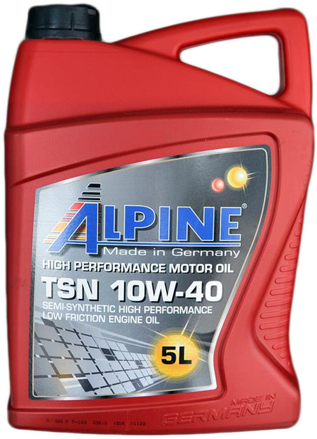 Моторное масло Alpine TSN 10W-40 5 л (4003774015061) - изображение 2