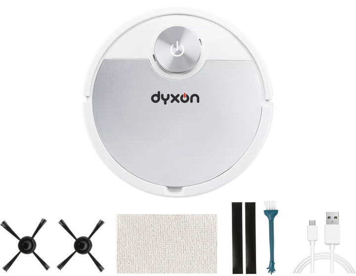 Робот-пылесос DYXON MEGAVAC 3000S PRO Wet Clean White-silver с влажной уборкой - Фото 6 Робот-пылесос DYXON MEGAVAC 3000S PRO Wet Clean White-silver с влажной уборкой - изображение 6