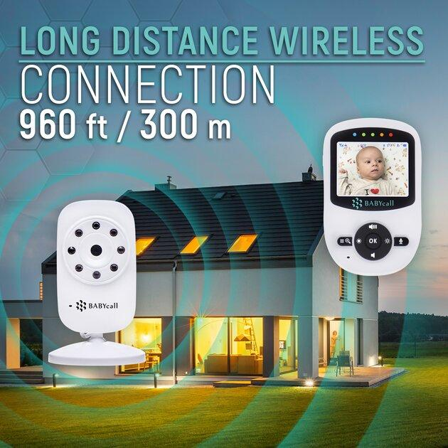 Видеоняня Baby Monitor SM-24, беспроводная радионяня с портативным дисплеем и измерением температуры Поворотная радионяня с энергосберегающим режимом - изображение 9