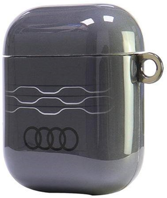 Чохол Audi IML Geometric Pattern для AirPods 1 / 2 Grey (6955250228237) - зображення 3