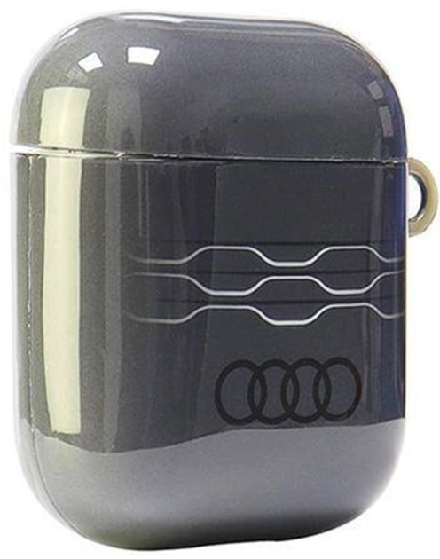 Чохол Audi IML Geometric Pattern для AirPods 1 / 2 Grey (6955250228237) - зображення 4