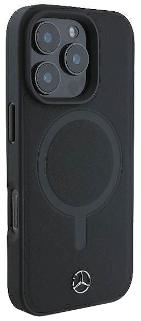 Панель Mercedes-Benz Smooth Leather MagSafe для iPhone 16 PRO Black (MEHMP16L23RCMK) - зображення 5