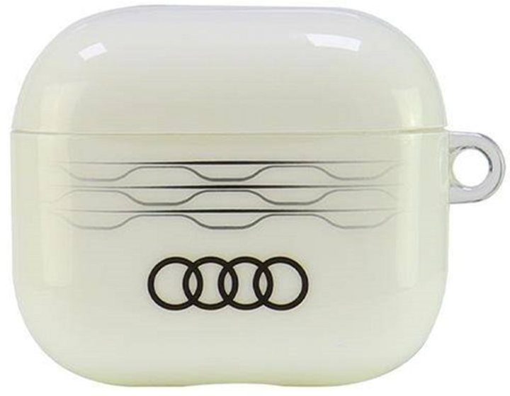 Etui Audi IML Geometric Pattern do AirPods 3 White (6955250228213) - obraz 1