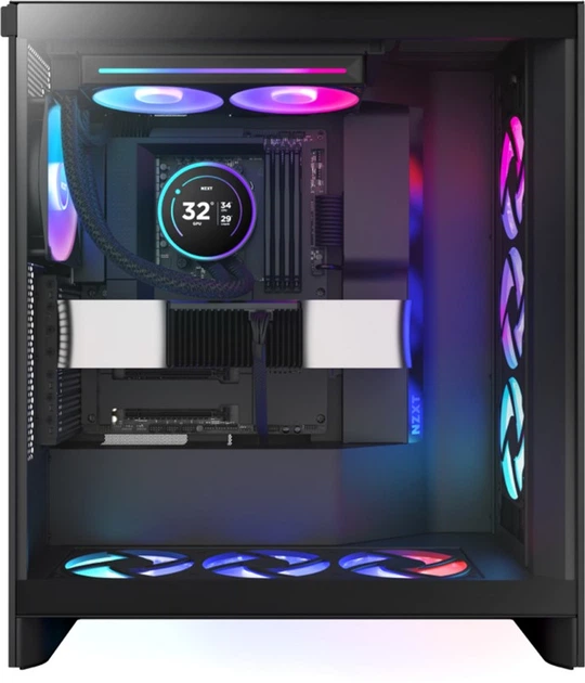 Chłodzenie cieczą NZXT Kraken Elite RGB 240 mm AIO liquid cooler w/Display. RGB. Fans Black (RL-KR24E-B2) - obraz 6