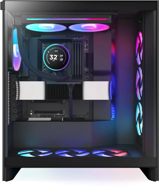 Chłodzenie cieczą NZXT Kraken Elite RGB 280 mm AIO liquid cooler w/Display. RGB. Fans Black (RL-KR28E-B2) - obraz 6