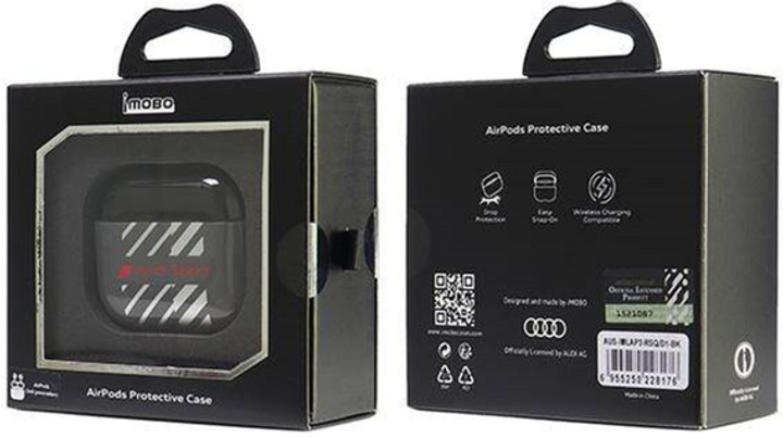 Чохол Audi IML Sport для AirPods 3 Black (6955250228176) - зображення 6