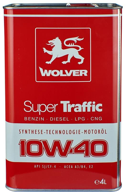Моторное масло Wolver Super Traffic 10W-40 4 л (4260360942525) - изображение 4