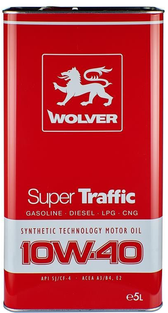 Моторное масло Wolver Super Traffic 10W-40 5 л (4260360942501) - Фото 4 Моторное масло Wolver Super Traffic 10W-40 5 л (4260360942501) - изображение 4