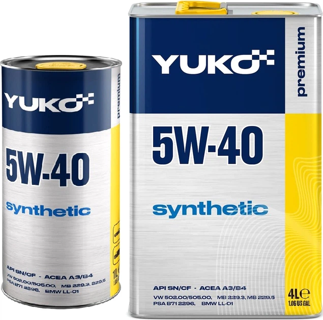 Моторное масло Yuko Synthetic 5W-40 4 л + 1 л (4820070241167_stock) - изображение 2