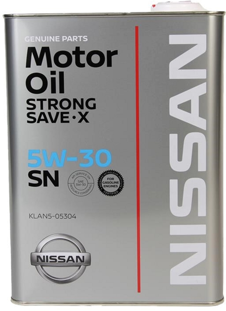 Моторное масло Nissan Strong Save X 5W30 SN 4 л (KLAN505304) – фото ...