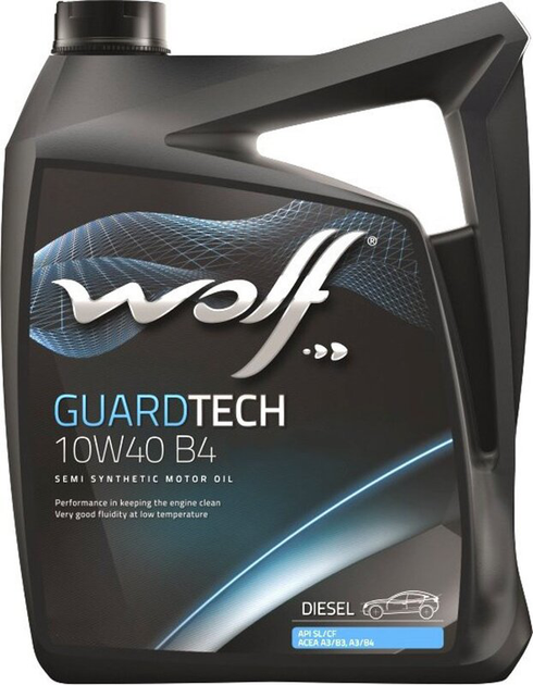 Моторное масло Wolf GuardTech 10W-40 B4 4 л (8303814) – фото
