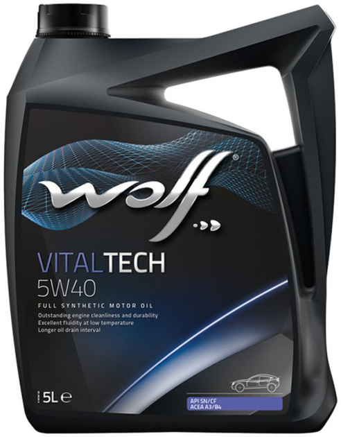 Моторное масло Wolf VitalTech 5W-40 5 л (8311291) - изображение 2