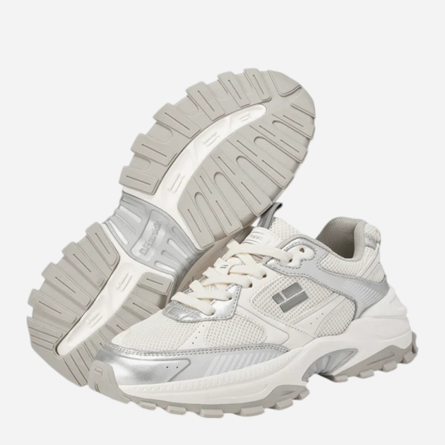 Buty trekkingowe damskie D.Franklin 347 Track Flag DFSH347001-SILV 38 (5UK/7US) 24.6 cm Srebrne (8445333662051) - obraz 4