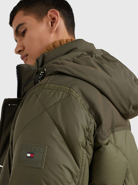 Kurtka zimowa męska Tommy Hilfiger MW0MW27690-RBN M Khaki (8720641455053) - obraz 4