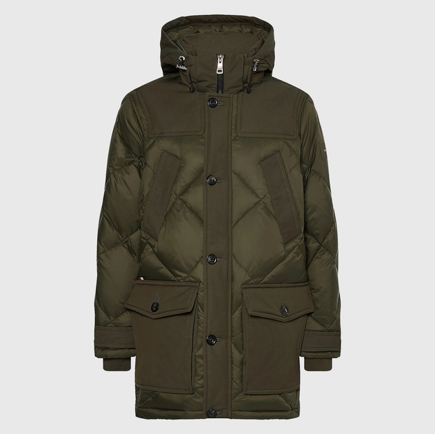 Kurtka zimowa męska Tommy Hilfiger MW0MW27690-RBN M Khaki (8720641455053) - obraz 6