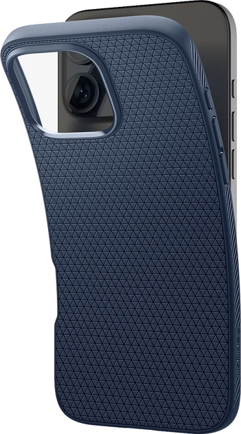 Панель Spigen Liquid Air для Apple iPhone 16 Pro Navy Blue (ACS08118) - зображення 5