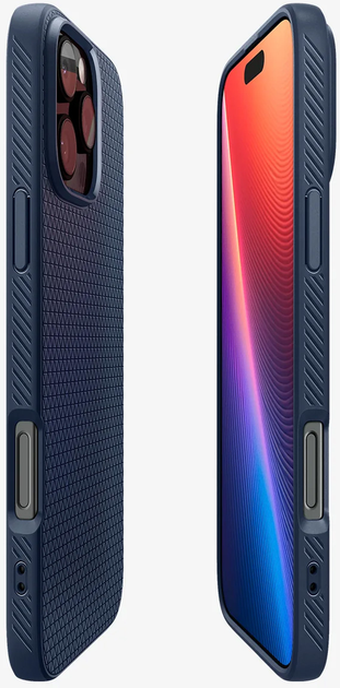 Панель Spigen Liquid Air для Apple iPhone 16 Pro Navy Blue (ACS08118) - зображення 8