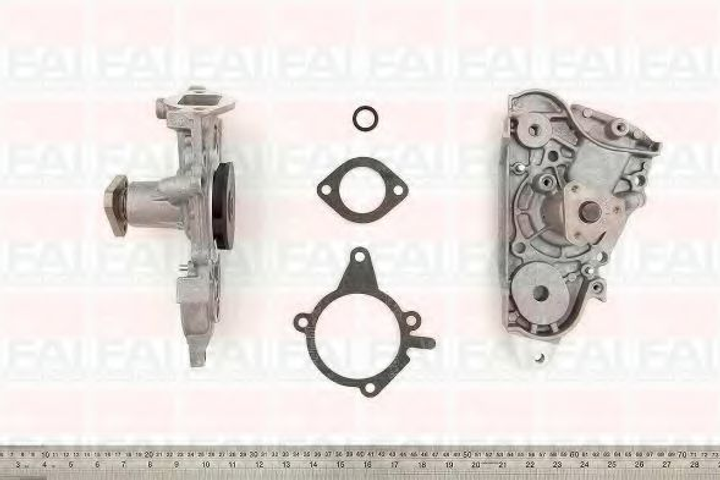 Помпа водяна FAI Auto Parts Mazda 323 C LV (Bg) 1.8 16V Gt (Bp (Dohc)) 01/1991_03/1993 (WP6301) - зображення 1