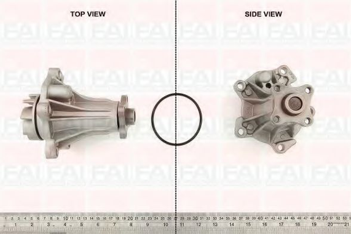 Помпа водяна FAI Auto Parts Ford Scorpio I (Gae, Gge) 2.0 I (Nra) 02/1992_09/1994 (WP2934) - изображение 1