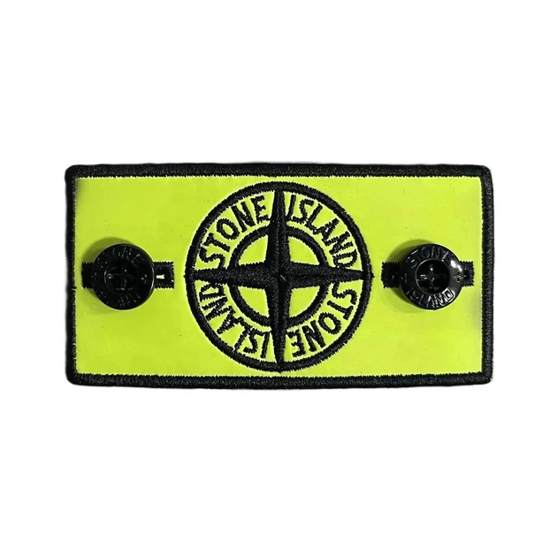 Термопатч Стон Айленд (Stone Island) Black x Yellow + 2 гудзики Жовтий - Фото 2 Термопатч Стон Айленд (Stone Island) Black x Yellow + 2 гудзики Жовтий - зображення 2
