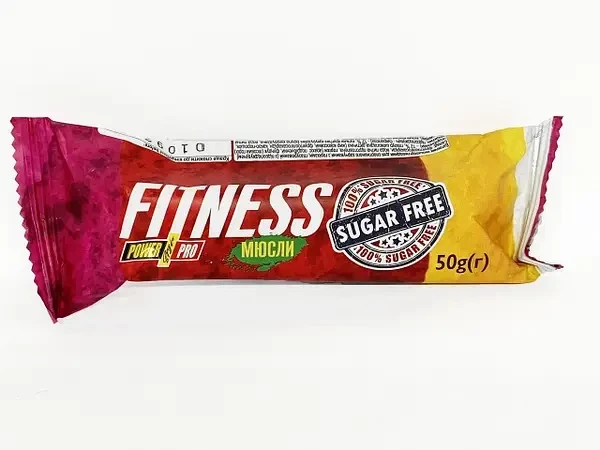 Энергетические батончики без сахара Power Pro Fitness мюсли 50 г в упаковке (VMD-1206007) - изображение 3