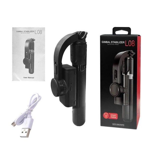 Стабілізатор телефону Gimbal L08. Штатив тримач телефону з Bluetooth пультом дистанційного керування - зображення 3