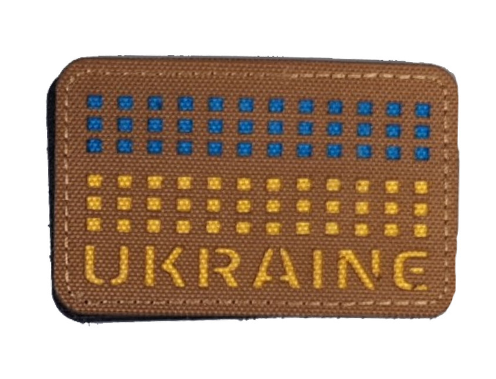 Нашивка Ukraine Laser Cut Coyote Yellow/Blue - изображение 1