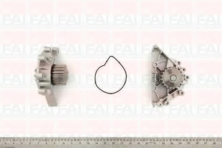 Помпа водяна FAI Auto Parts Citroën C4 Coupe (La_) 2.0 16V (RFN (Ew10j4)) 11/2004_07/2007 (WP6309) - зображення 1