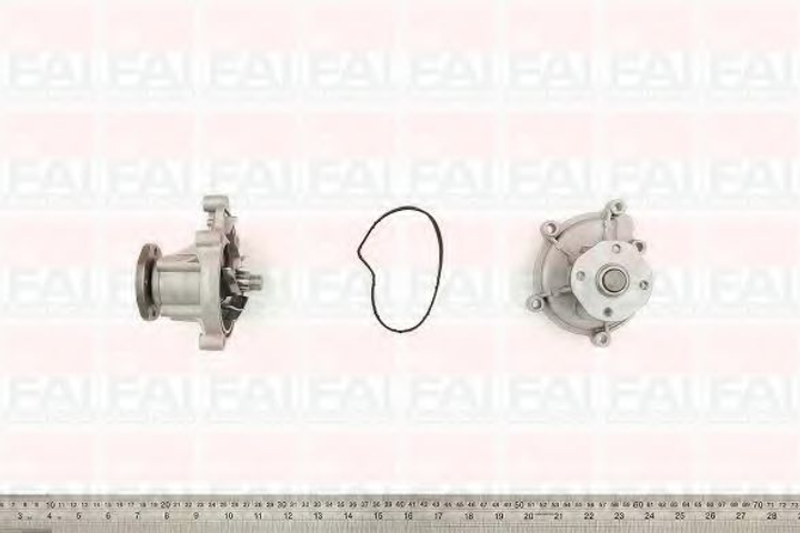 Помпа водяна FAI Auto Parts Mercedes-Benz A-Class (W169) a 150 (169.031, 169.331) (M 266.920) 09/2004_06/2012 (WP6439) - зображення 1