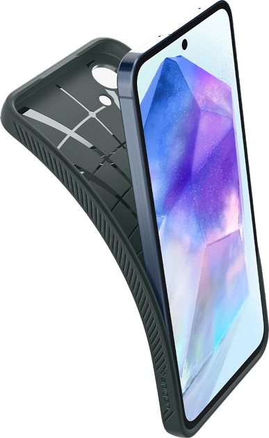 Etui Spigen Liquid Air dla Samsung Galaxy A55 5G Abyss Green (ACS07527) - obraz 7