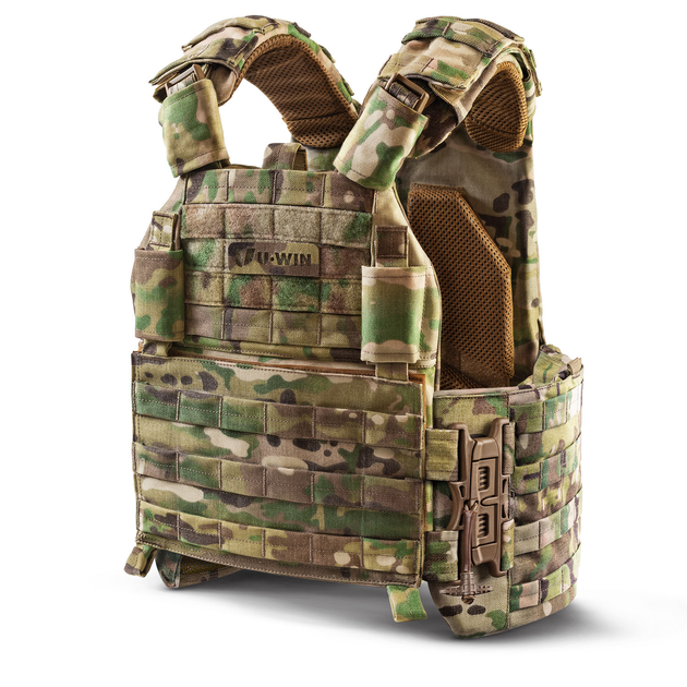 Плитоноска Plate Carrier Multicam U-WIN AGILE 250х300 з камербандами PRO зі швидкоскидами SPIDER Size 3: 101-118 см Multicam - зображення 1