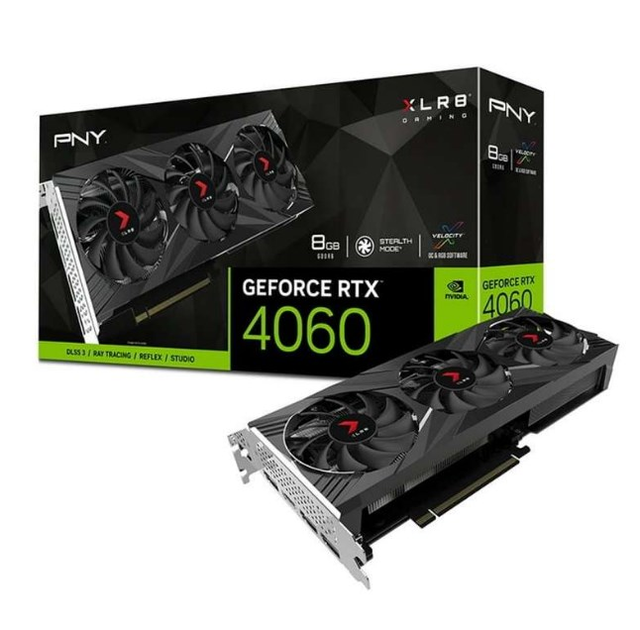 Видеокарта PNY GeForce RTX 4060 8GB XLR8 Gaming VERTO EPIC-X RGB (VCG40608TFXXPB1) - изображение 1