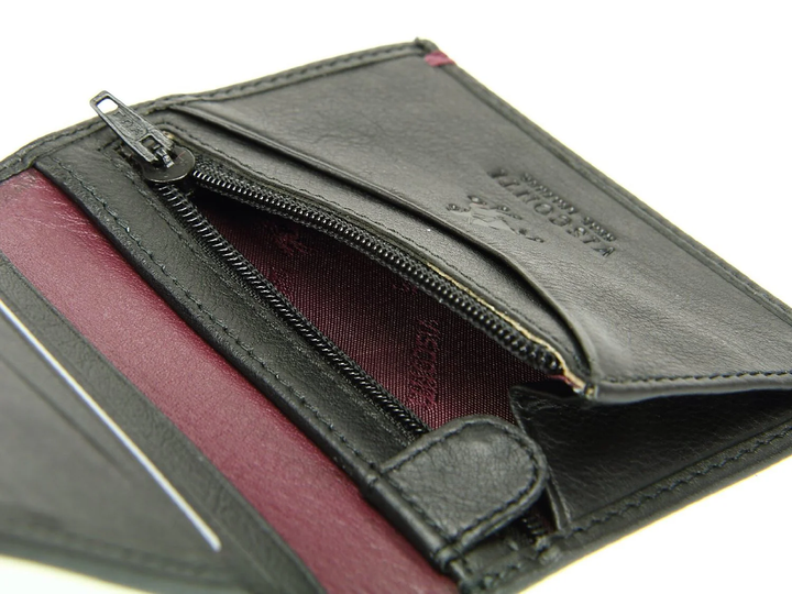 Мужской кожаный кошелек Visconti AP61 Brig (Black Burgundy) - изображение 8