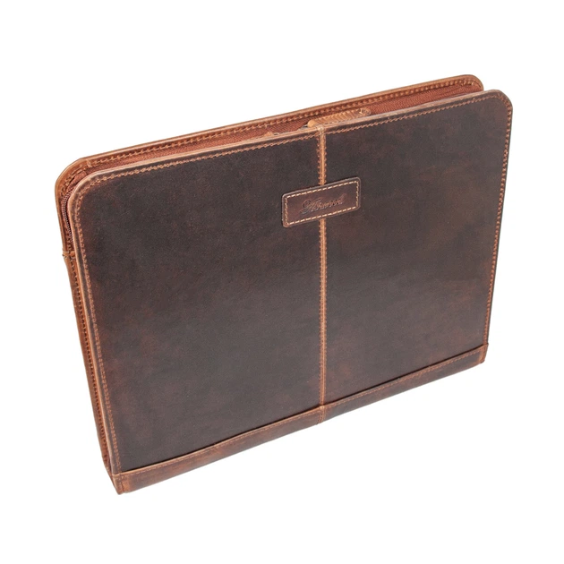 Кожаная папка для документов Ashwood A4 Noah Tan (Коричневый) - Фото 2 Кожаная папка для документов Ashwood A4 Noah Tan (Коричневый) - изображение 2