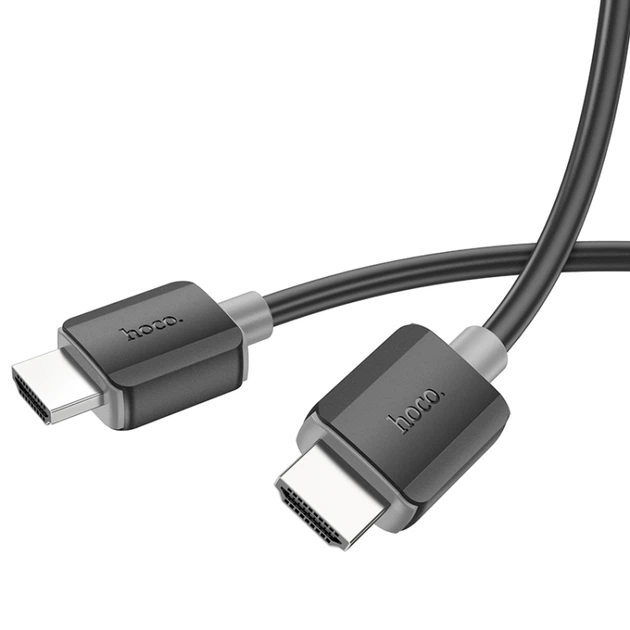 HDMI кабель HOCO US08 HDTV 2.0 male-to-male 4K HD data cable 2m. Black - Фото 2 HDMI кабель HOCO US08 HDTV 2.0 male-to-male 4K HD data cable 2m. Black - изображение 2