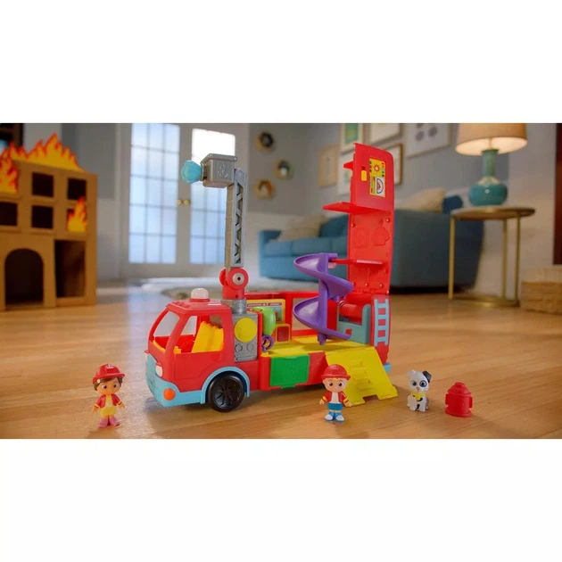 Игрушка Пожарная машина CoComelon Feature Vehicle Deluxe Transforming Fire Truck (TMiz15674) - изображение 6