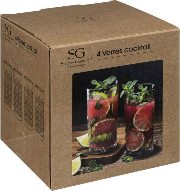 Набір склянок Secret de Gourmet Charles високих 300 мл 4 шт (3560231618629) - зображення 3