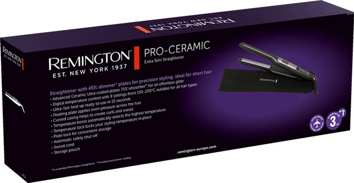 Випрямляч REMINGTON S5515 PRO-Ceramic Extra Slim Straightener 293442 - изображение 10