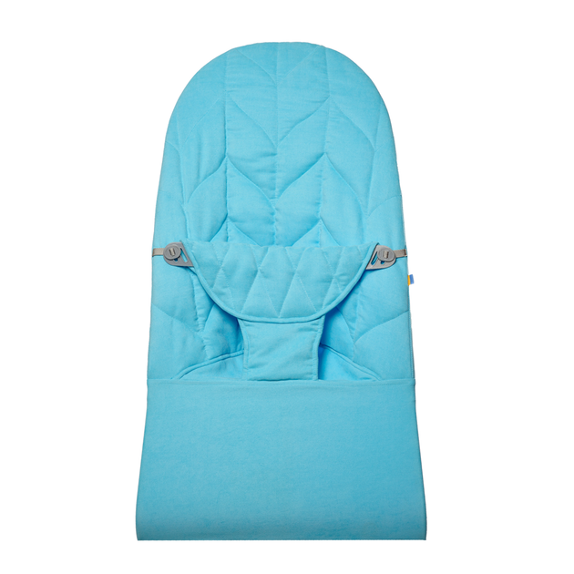 Сменный чехол на шезлонг babybjorn для шезлонга Baby Bjorn Balance Soft голубой колосок хлопок (BBS-00-11) - изображение 7