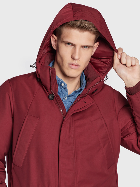 Парка зимова чоловіча Tommy Hilfiger MW0MW27689-VLP 2XL Бордова (8720641538077) - зображення 5
