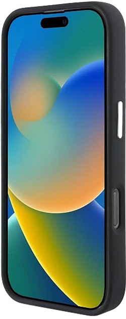 Панель Mercedes-Benz Silicone Blue Stripe MagSafe для iPhone 16 PRO Black (MEHMP16L23SUMBK) - зображення 6