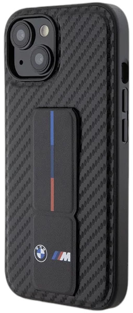 Etui CG Mobile BMW M Grip Stand Carbon do Apple iPhone 16 Pro Max Black (BMHCP16XGSPCCK) - obraz 2