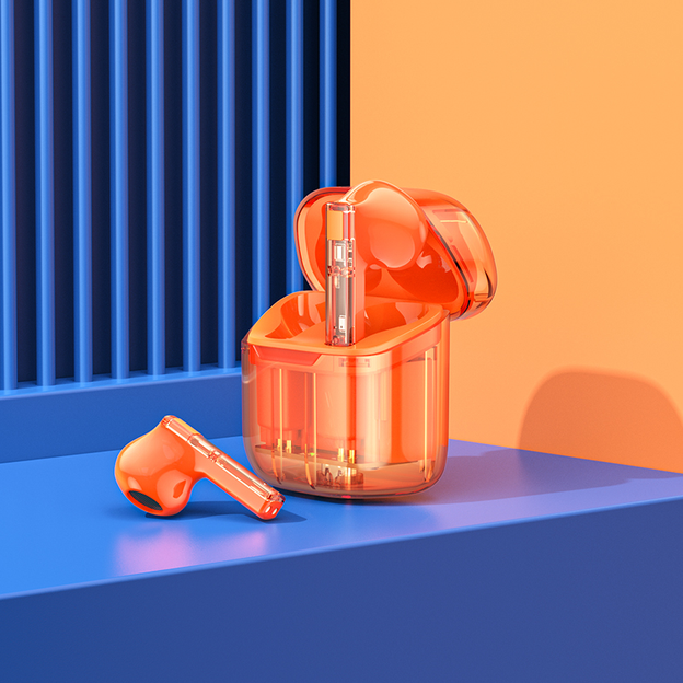 Беспроводные наушники Borofone BW-23 orange - изображение 3