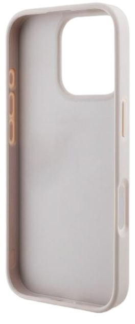 Etui Guess Hardcase Leather 4G Triangle Strass do Apple iPhone 16 Pro Pink (GUHCP16LP4TDPP) - obraz 7