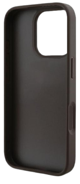 Панель Guess Hardcase Leather 4G Triangle Strass для Apple iPhone 16 Pro Brown (GUHCP16LP4TDPW) - зображення 7
