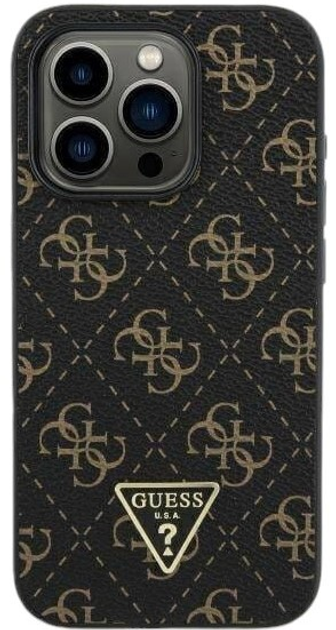 Панель Guess Hardcase New 4G Triangle для Apple iPhone 16 Pro Black (GUHCP16LPG4GPK) - зображення 2